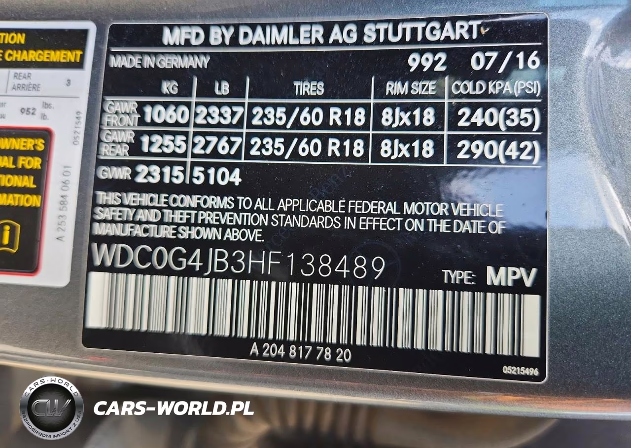 2017 Mercedes-Benz Glc 300 VIN:WDC0G4JB3HF138489 - 13