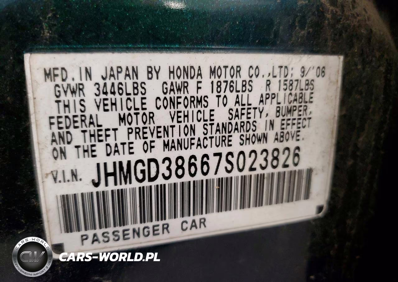 2007 Honda Fit S VIN:JHMGD38667S023826 - 14