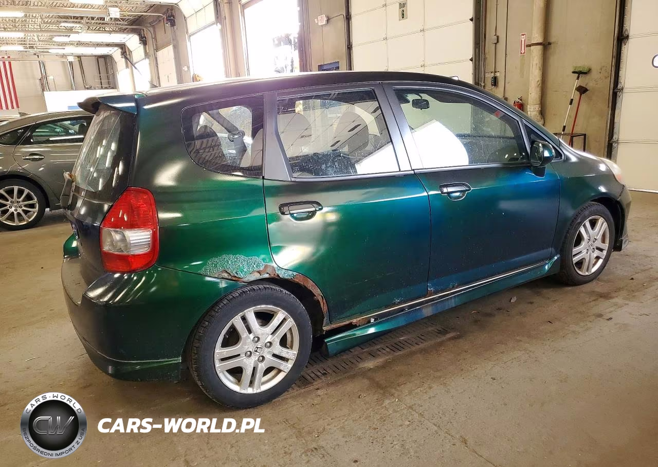 2007 Honda Fit S VIN:JHMGD38667S023826 - 3
