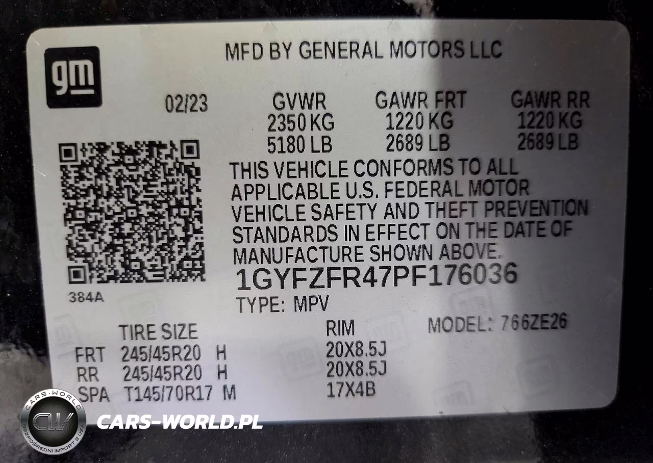 2023 Cadillac Xt4 Sport VIN:1GYFZFR47PF176036 - 12