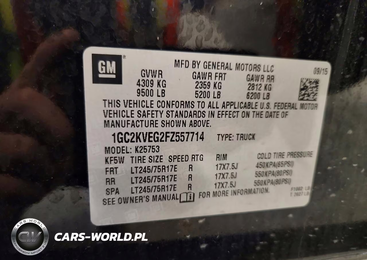 2015 Chevrolet Silverado K2500 Heavy Duty Lt VIN:1GC2KVEG2FZ557714 - 12