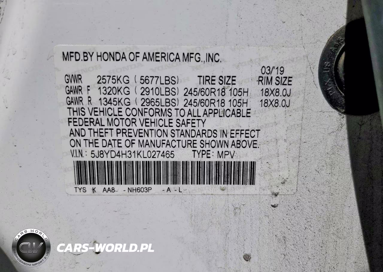 2019 Acura Mdx VIN:5J8YD4H31KL027465 - 13