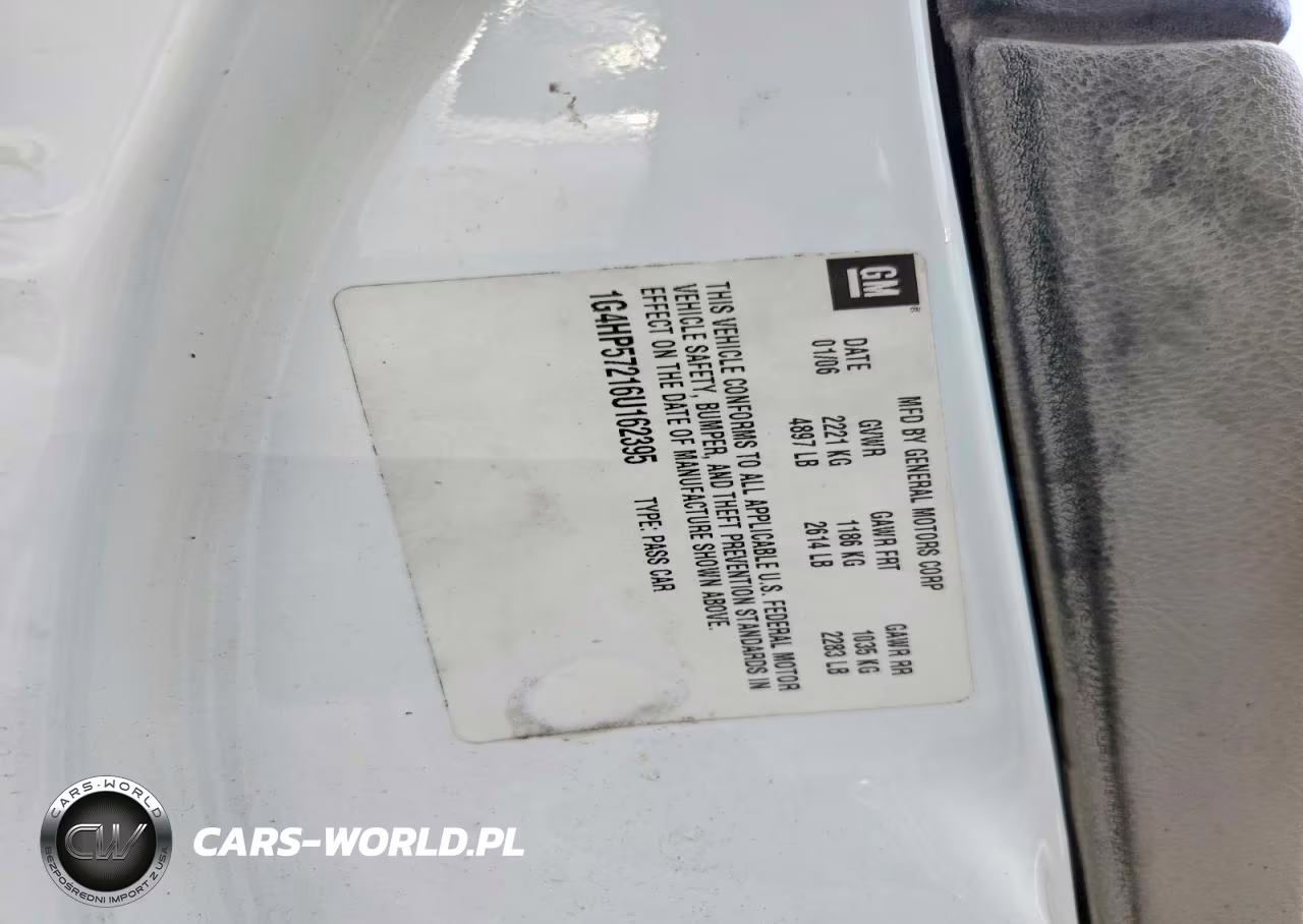 2006 Buick Lucerne Cx VIN:1G4HP57216U162395 - 12