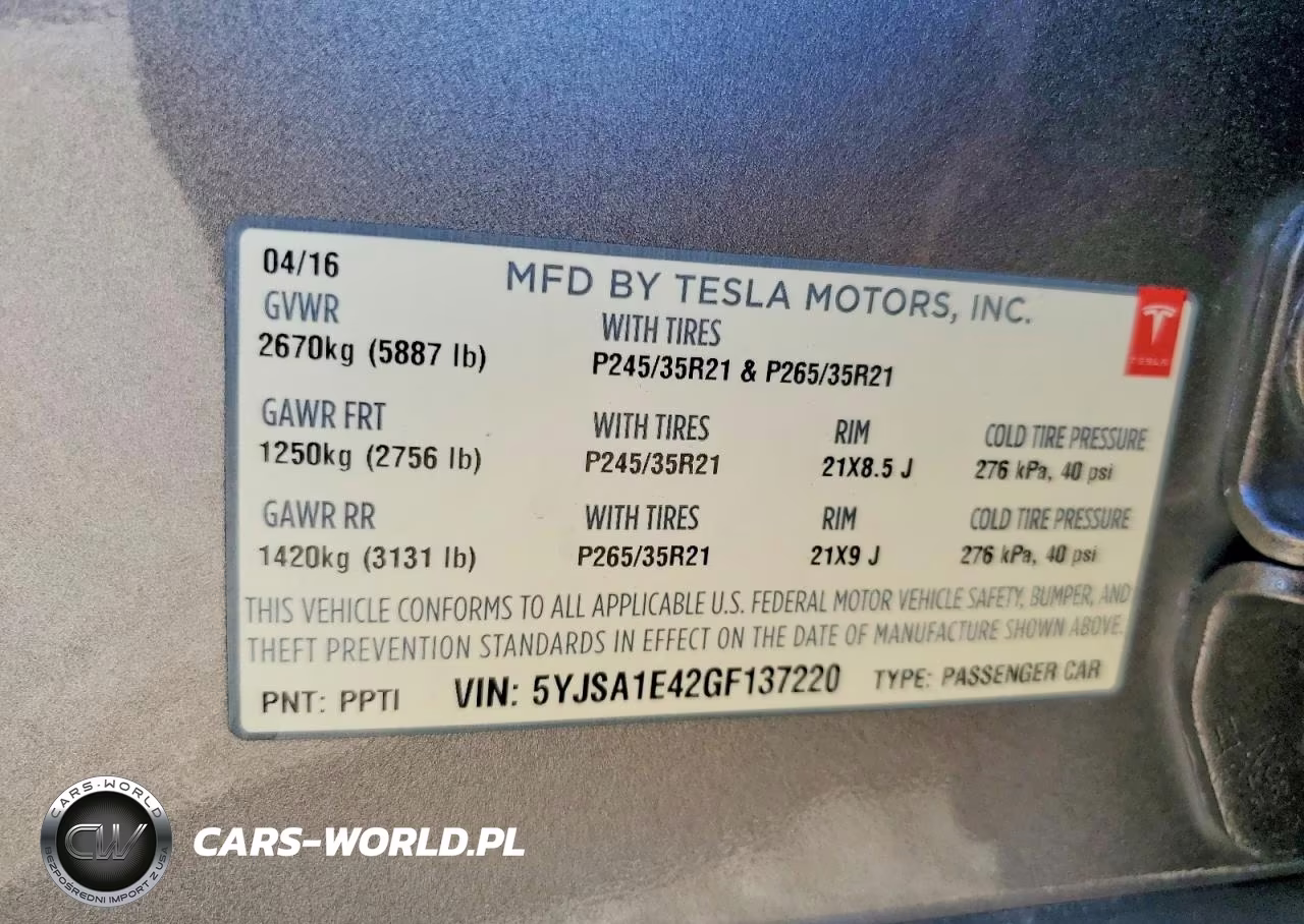 2016 Tesla Model S VIN:5YJSA1E42GF137220 - 12