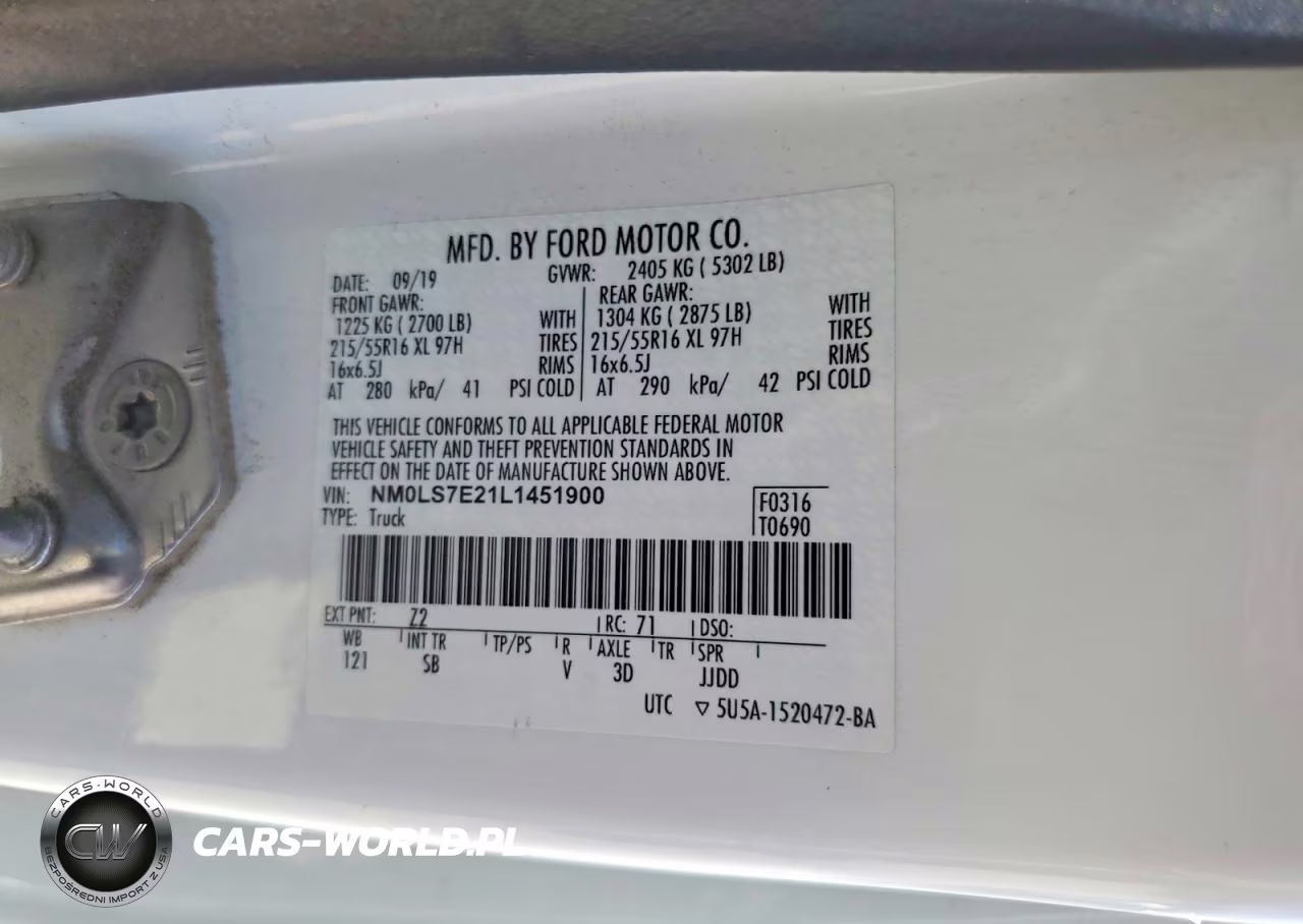 2020 Ford Transit Connect Xl VIN:NM0LS7E21L1451900 - 13