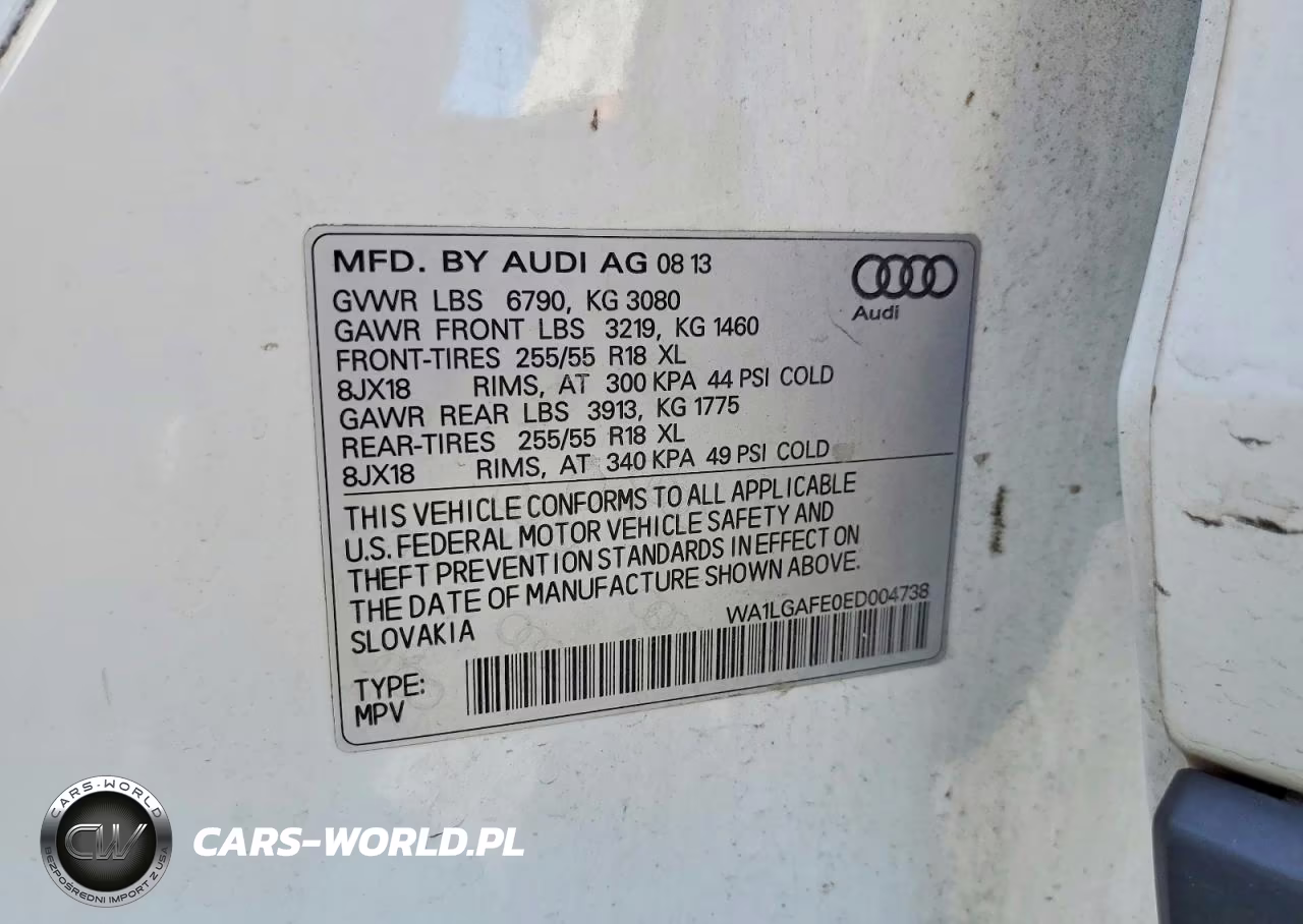 2014 Audi Q7 Premium Plus VIN:WA1LGAFE0ED004738 - 13