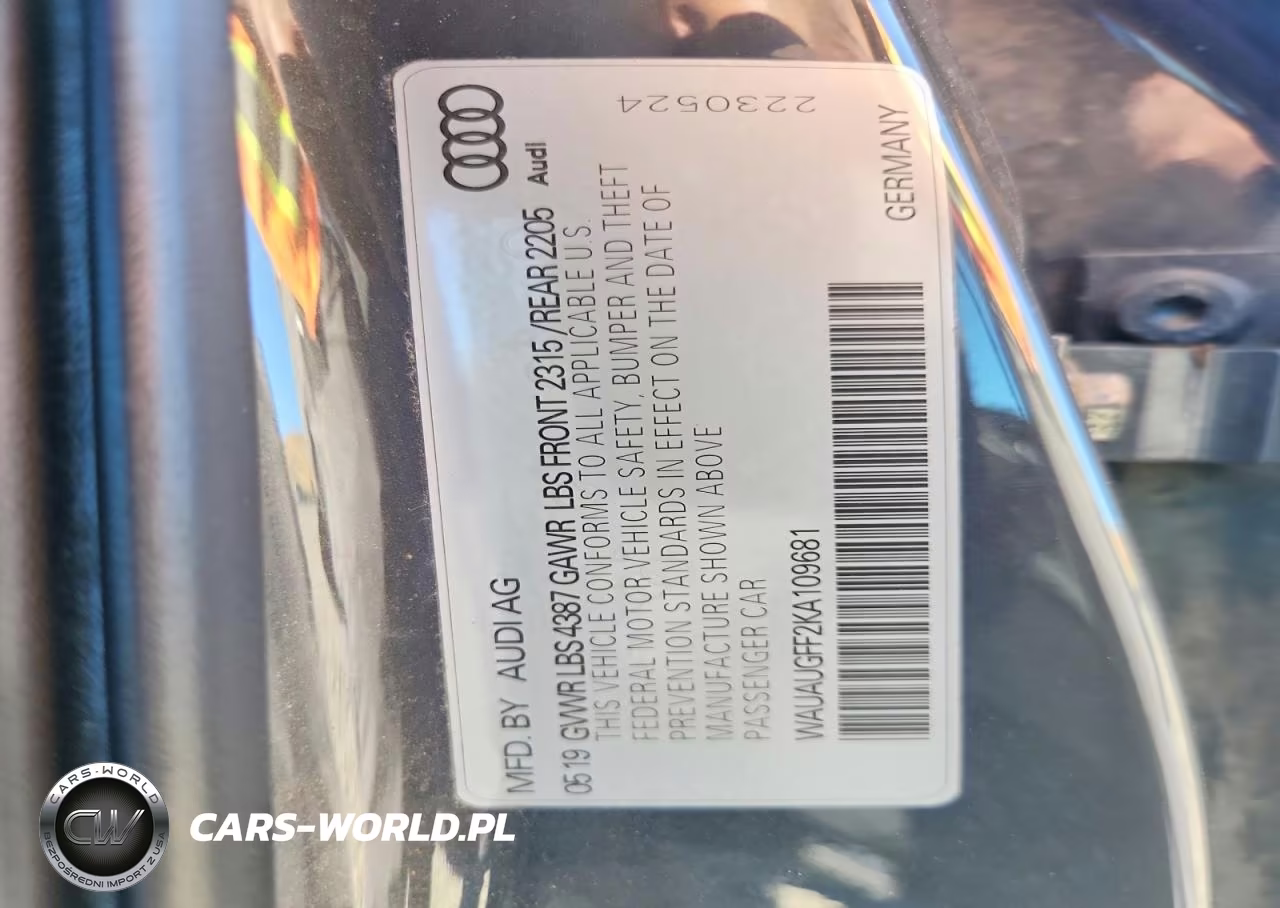 2019 Audi A3 Premium-Titanium VIN:WAUAUGFF2KA109681 - 12