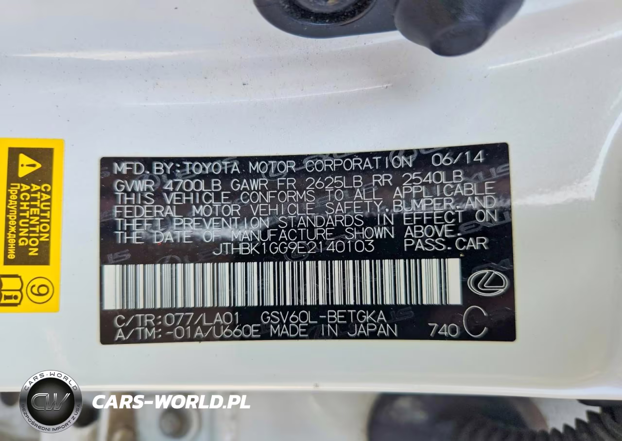 2014 Lexus Es 350 VIN:JTHBK1GG9E2140103 - 12