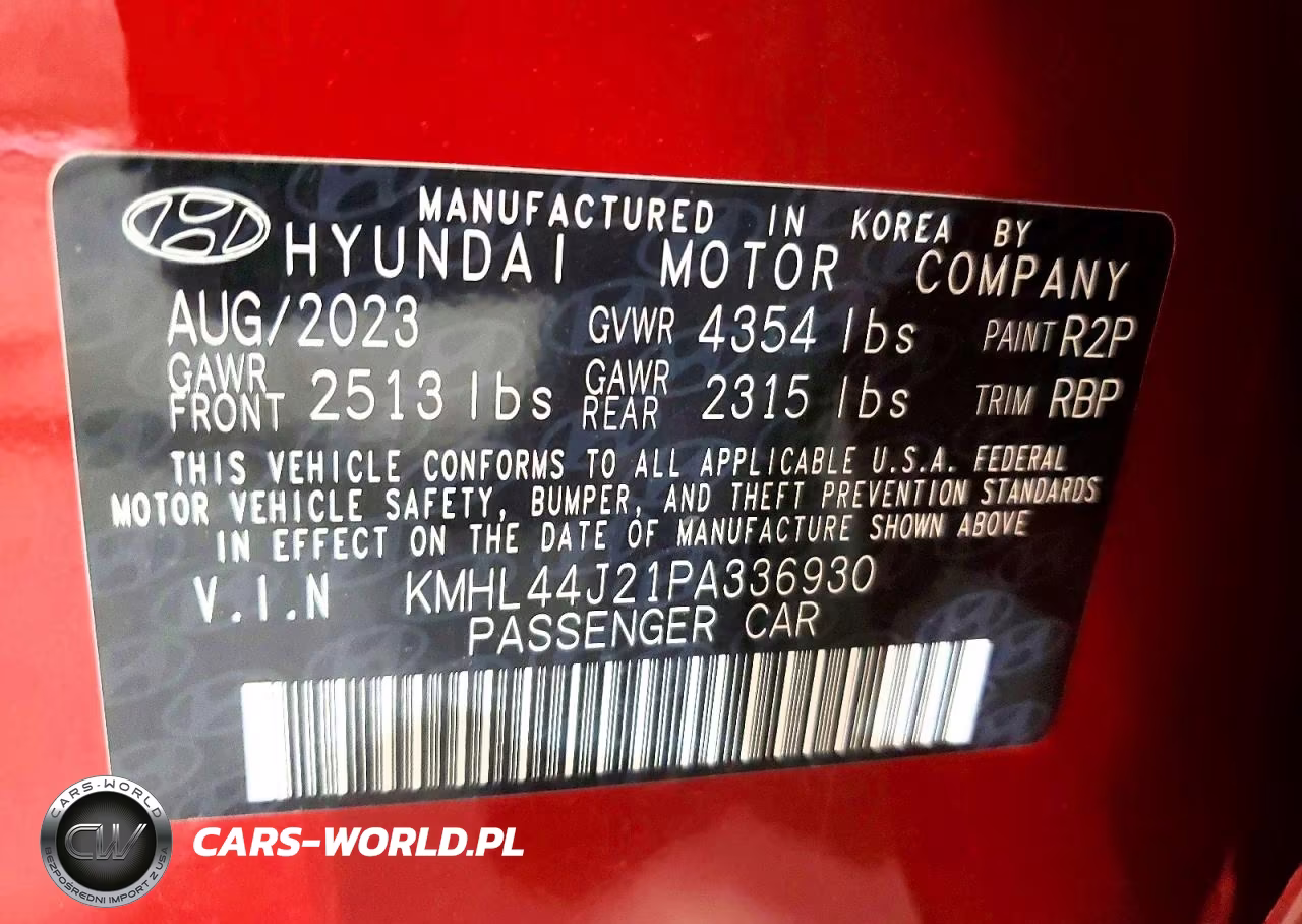 2023 Hyundai Sonata Sel Plus VIN:KMHL44J21PA336930 - 12