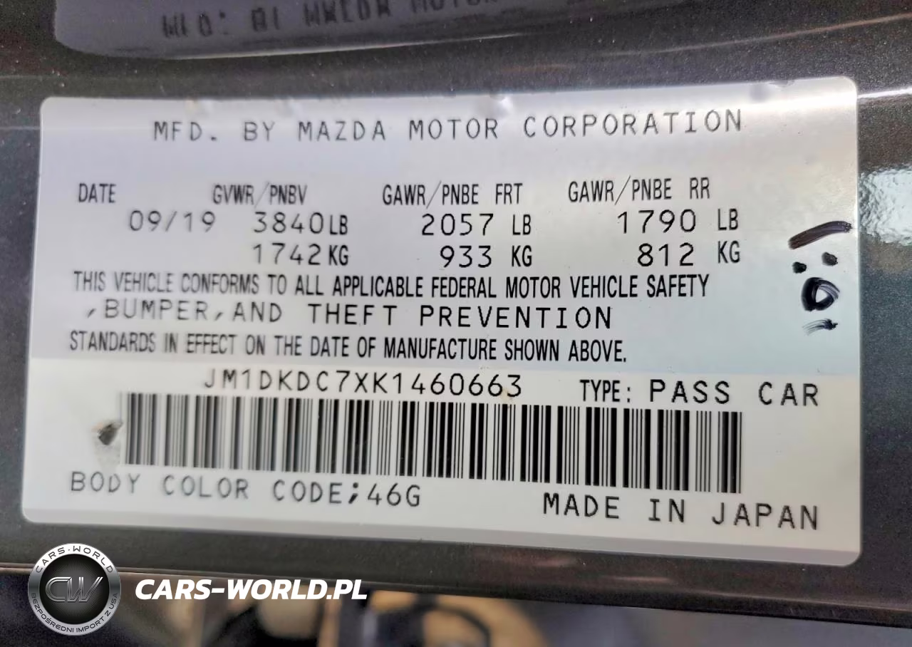 2019 Mazda Cx-3 Touring VIN:JM1DKDC7XK1460663 - 14