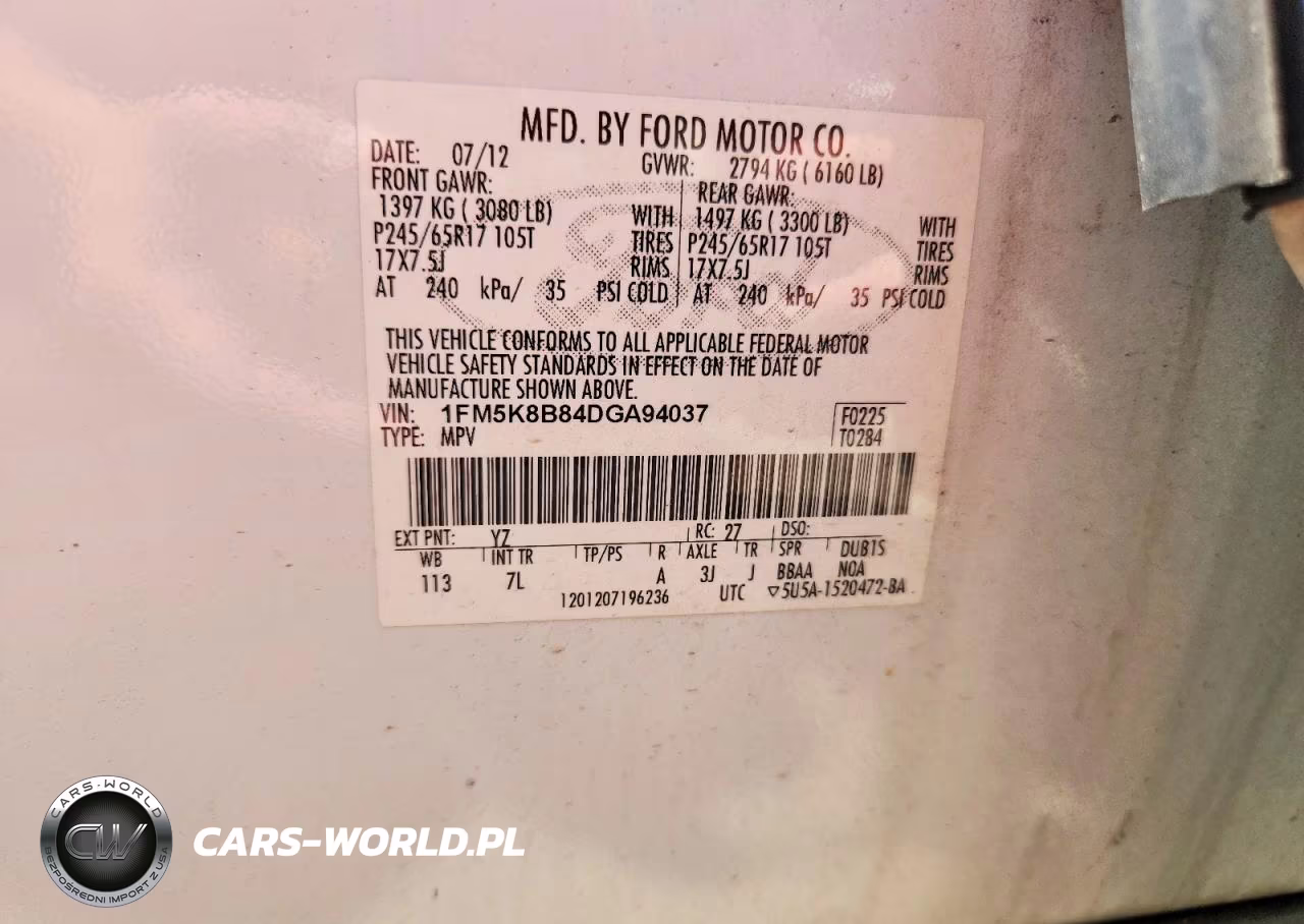 2013 Ford Explorer VIN:1FM5K8B84DGA94037 - 13