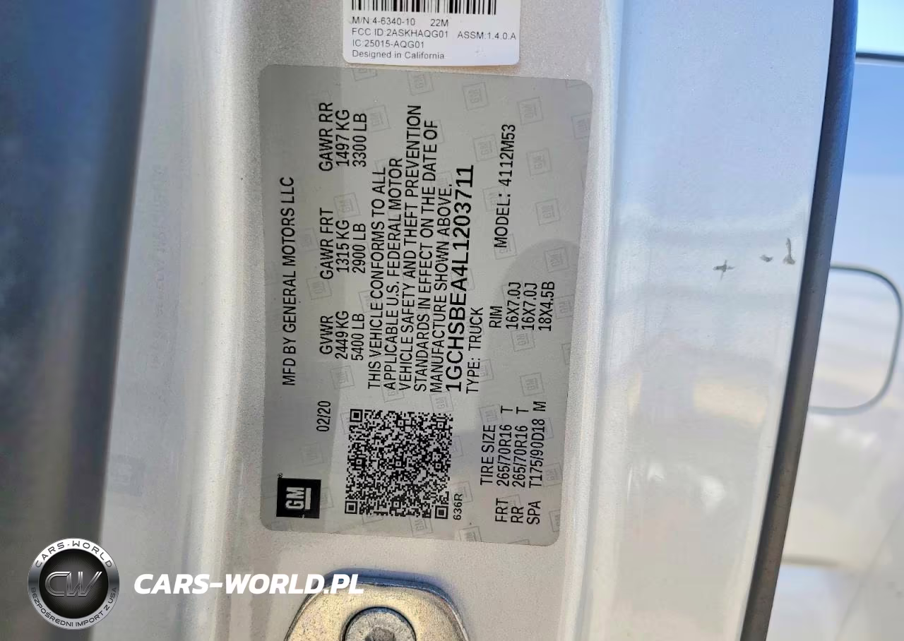 2020 Chevrolet Colorado VIN:1GCHSBEA4L1203711 - 12