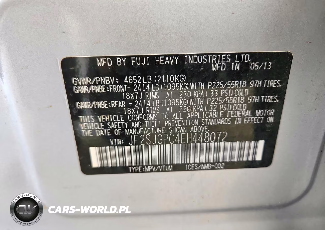 2014 Subaru Forester 2.0Xt Touring VIN:JF2SJGPC4EH448072 - 13