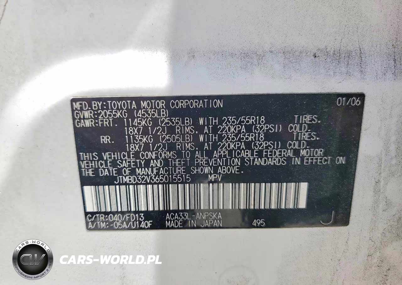2006 Toyota Rav4 Sport VIN:JTMBD32V365015515 - 13