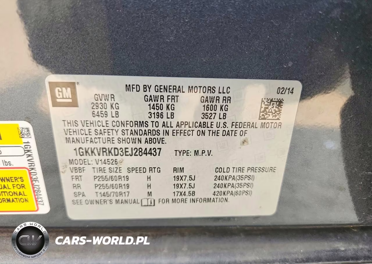 2014 GMC Acadia Slt-1 VIN:1GKKVRKD3EJ284437 - 13