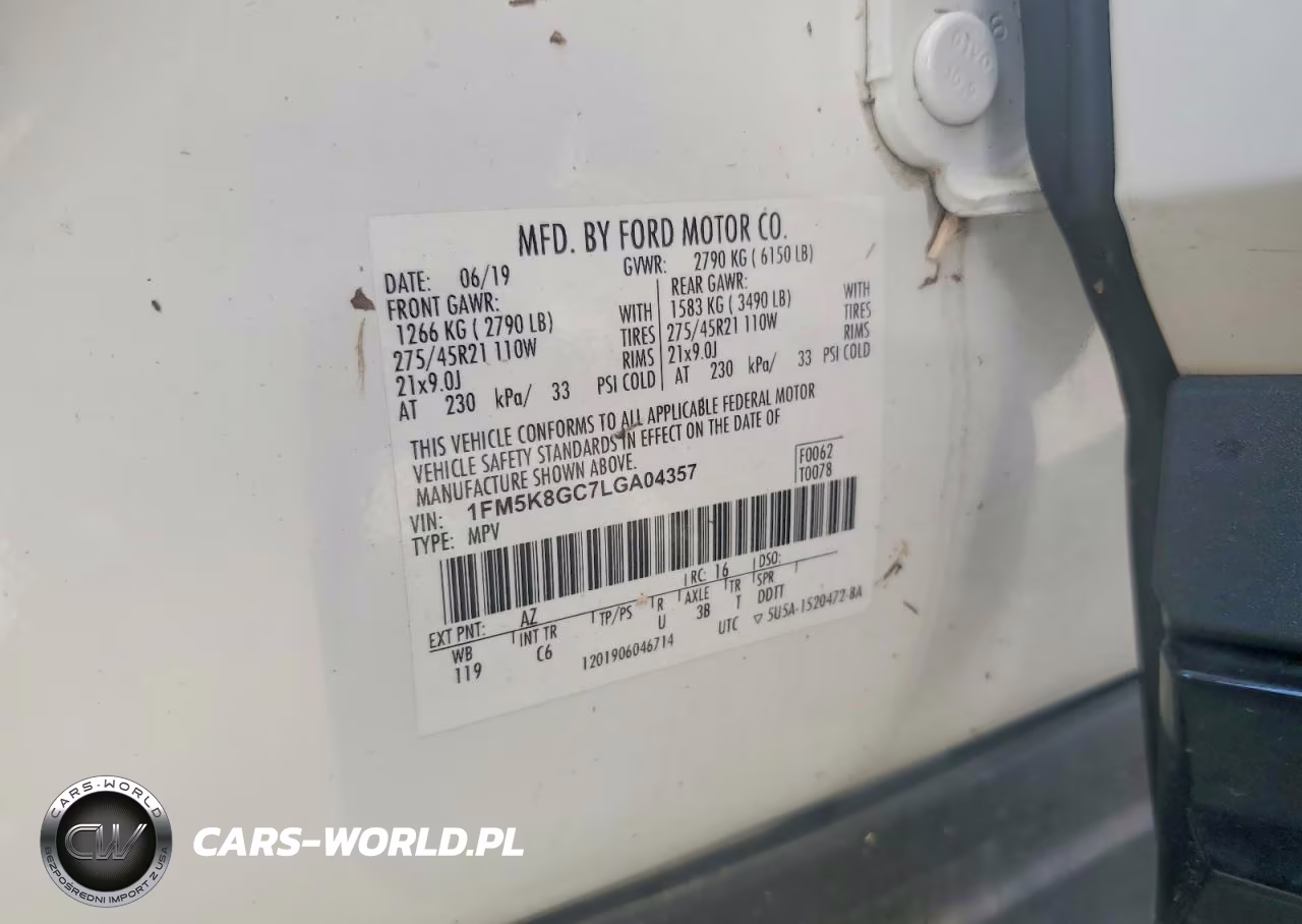 2020 Ford Explorer St VIN:1FM5K8GC7LGA04357 - 14