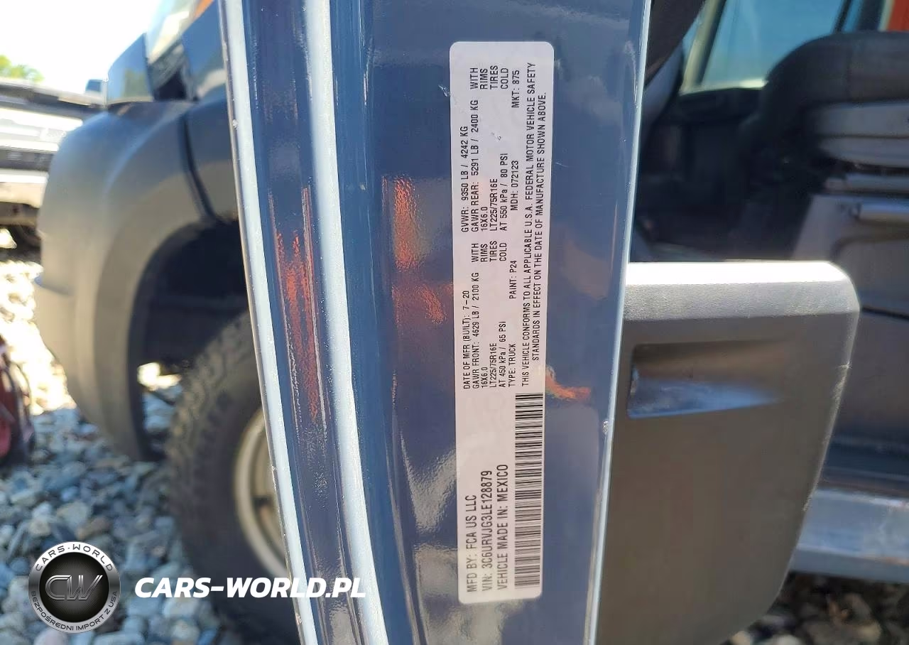 2020 Ram Promaster 3500 Delivery Van VIN:3C6URVJG3LE128879 - 13