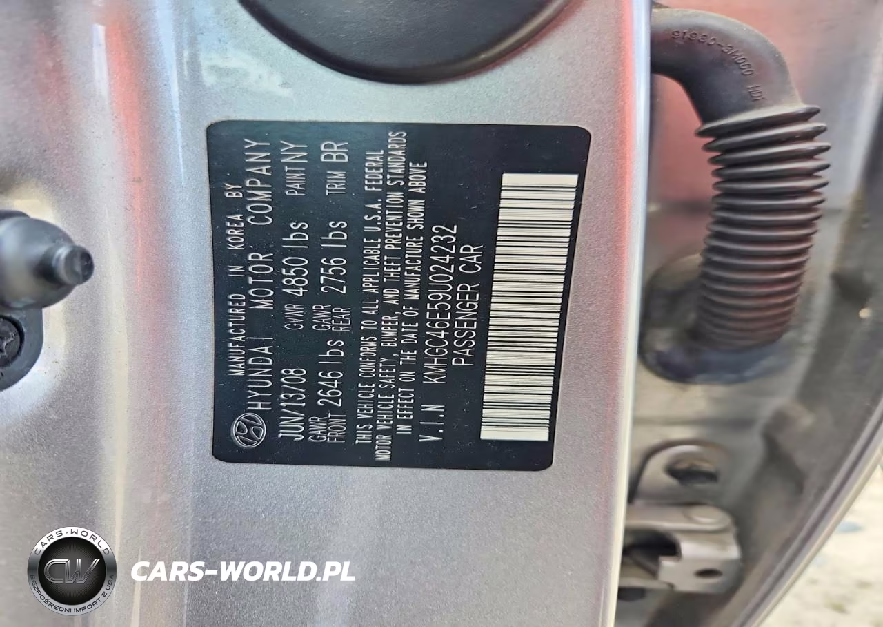 2009 Hyundai Genesis 3.8L VIN:KMHGC46E59U024232 - 12