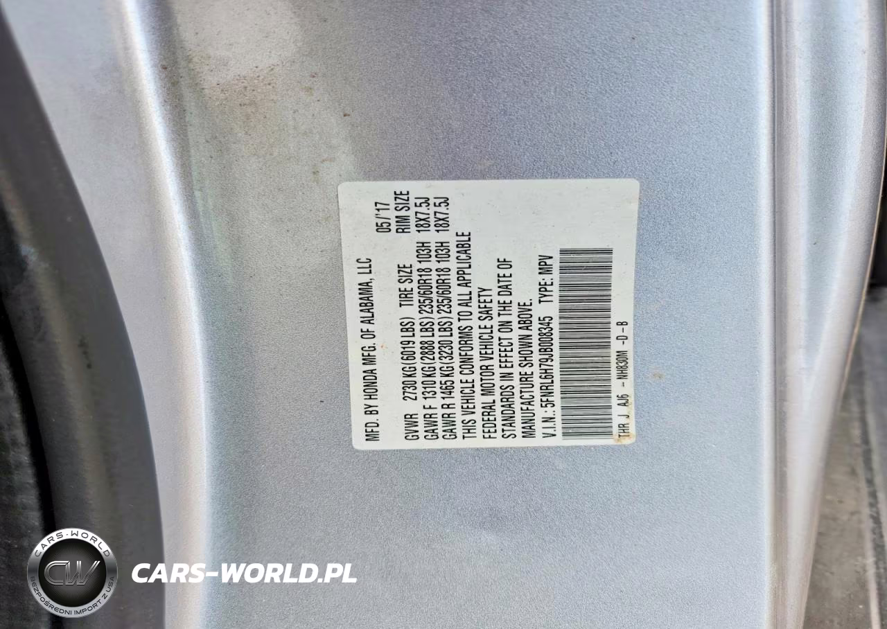 2018 Honda Odyssey Exl VIN:5FNRL6H79JB008345 - 12