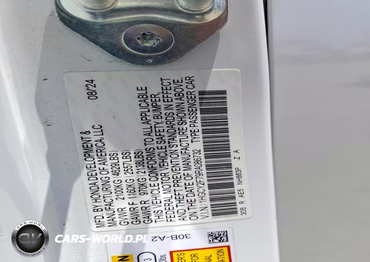 2024 Honda Accord Hybrid Sport-L VIN:1HGCY2F79RA086732 - 12