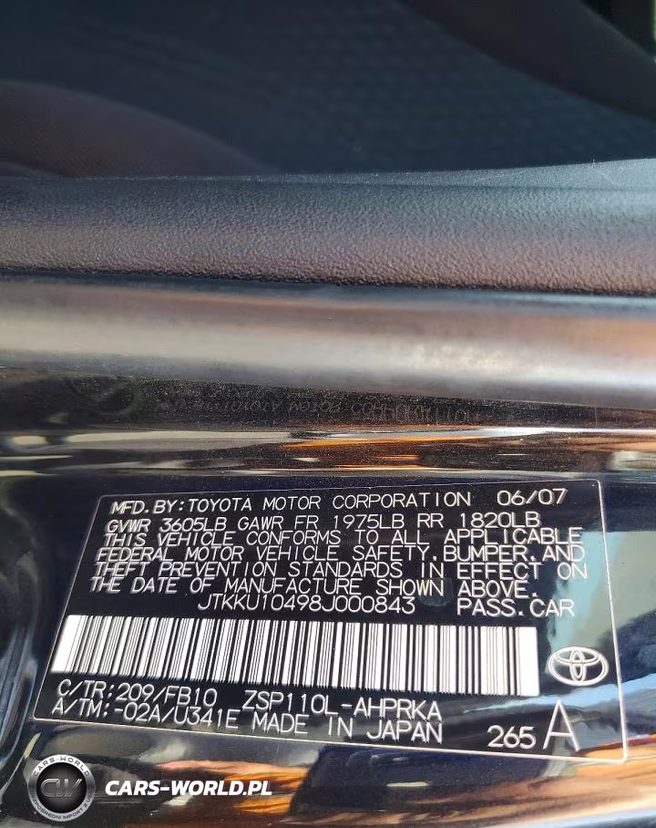2010 Scion Xd Base VIN:JTKKU10498J000843 - 13