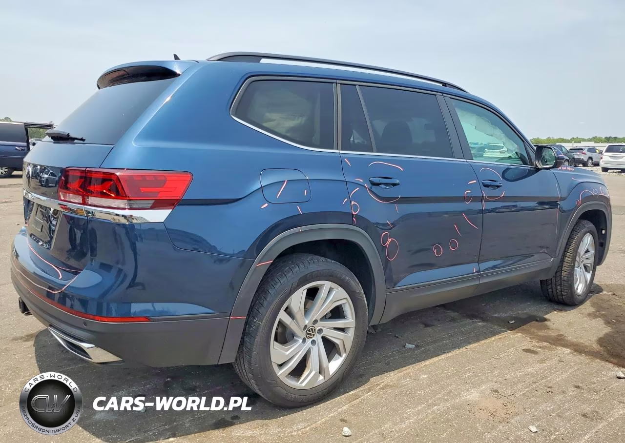 2021 Volkswagen Atlas Se VIN:1V2JR2CA4MC558477 - 3