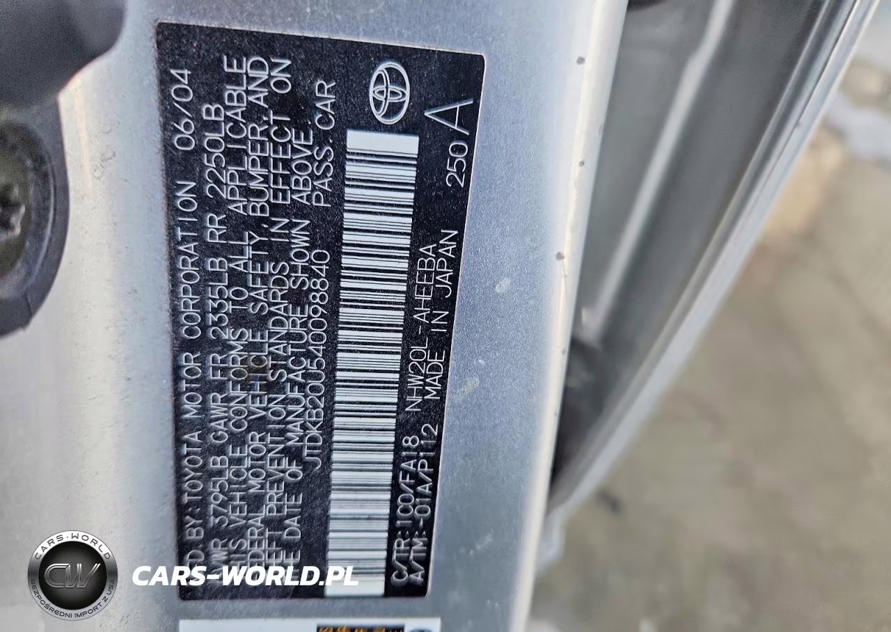 2004 Toyota Prius Base VIN:JTDKB20U540098840 - 12