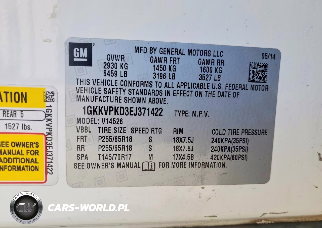 2014 GMC Acadia Sle VIN:1GKKVPKD3EJ371422 - 12