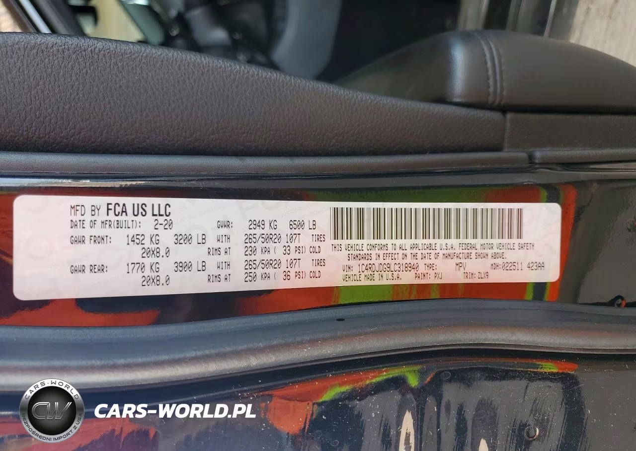 2020 Dodge Durango Gt VIN:1C4RDJDG9LC318940 - 13