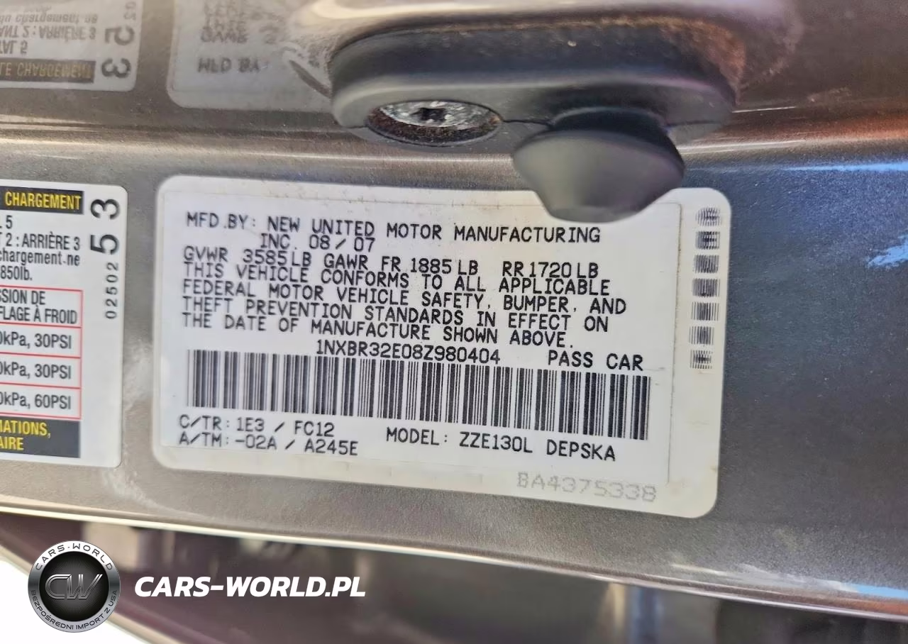 2008 Toyota Corolla S VIN:1NXBR32E08Z980404 - 12