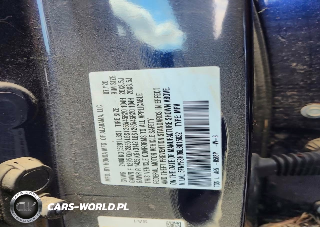 2020 Honda Passport Elite VIN:5FNYF8H06LB015032 - 13