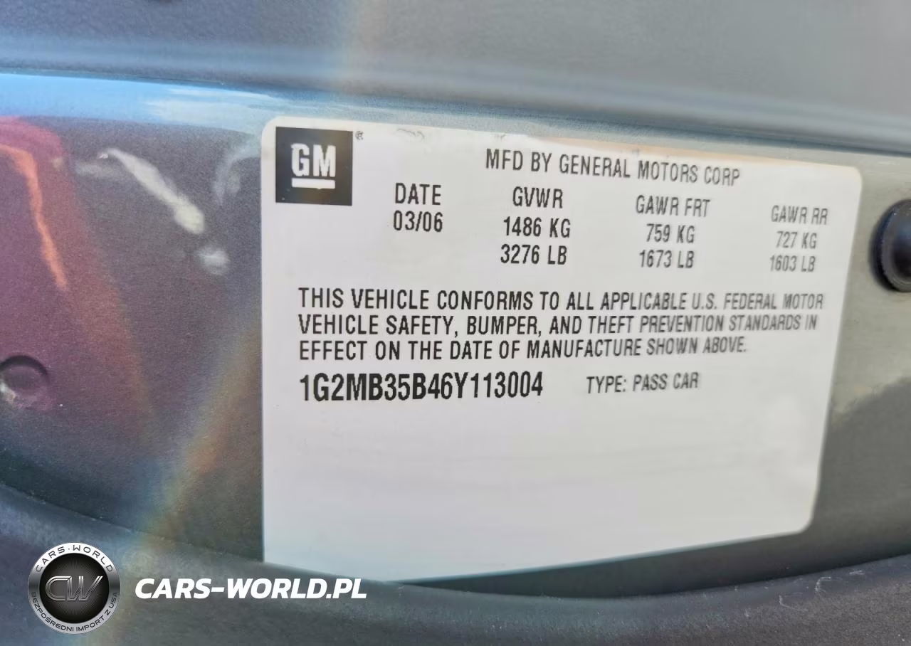 2006 Pontiac Solstice VIN:1G2MB35B46Y113004 - 12