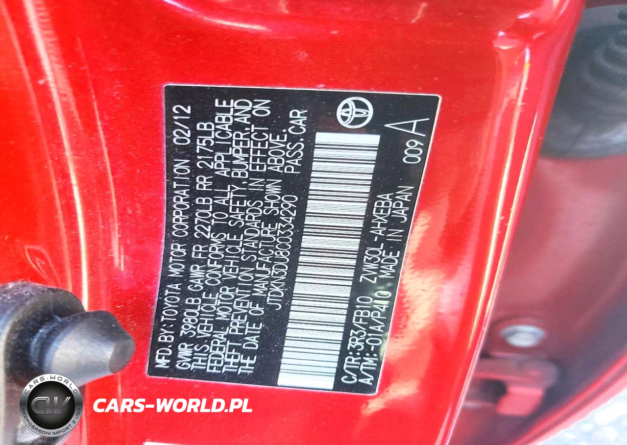 2012 Toyota Prius Three VIN:JTDKN3DU8C0334290 - 13