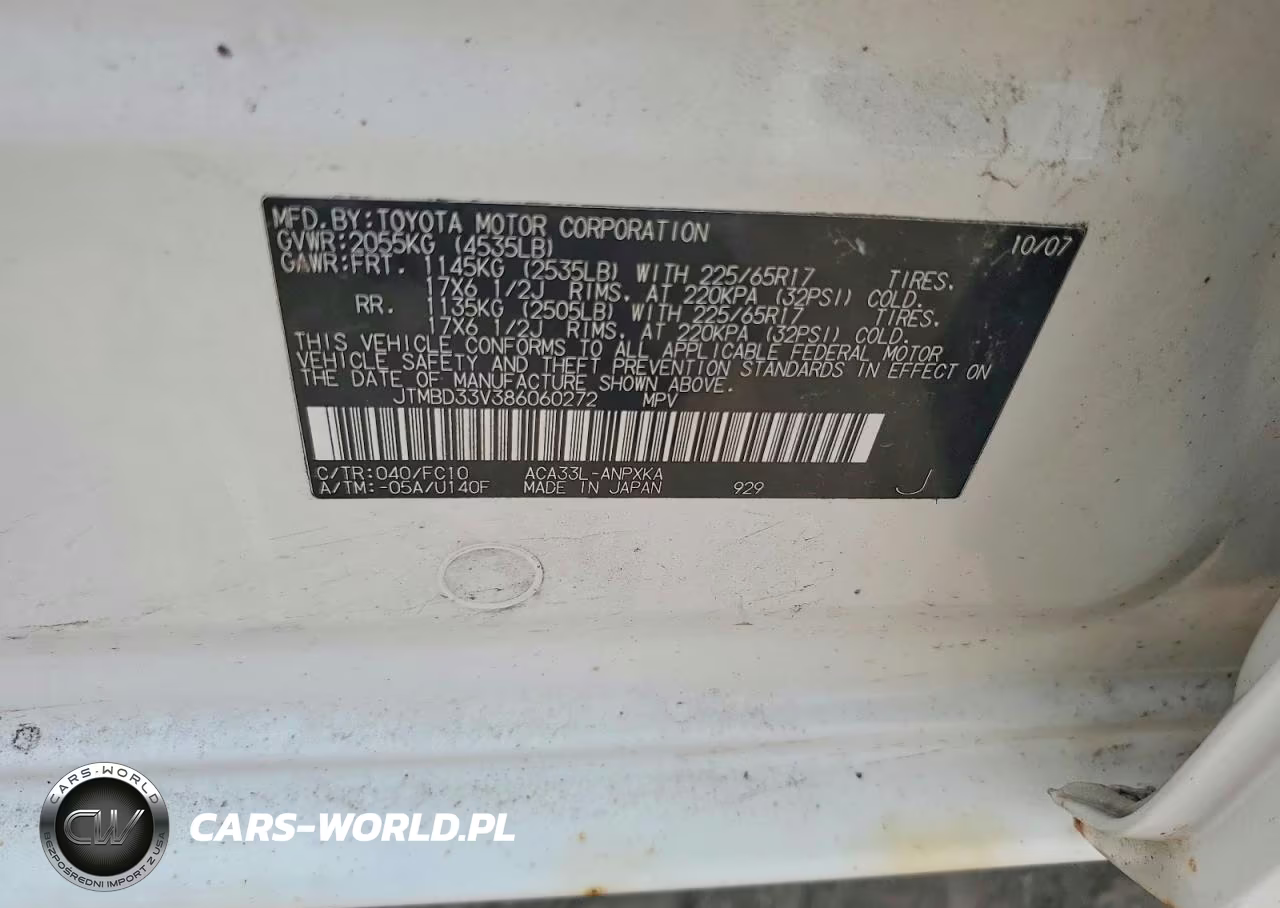 2008 Toyota Rav4 Base VIN:JTMBD33V386060272 - 13