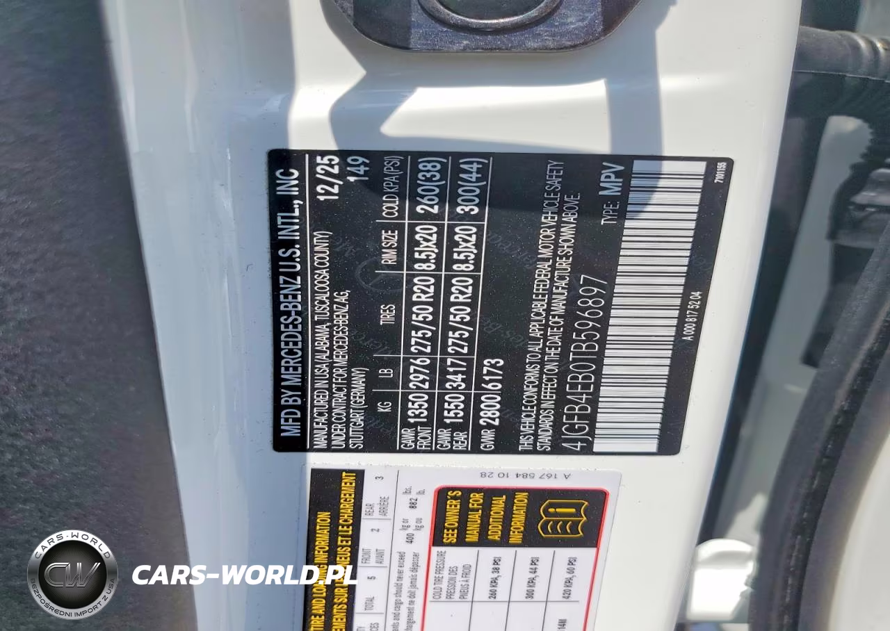 2026 Mercedes-Benz Gle 350 VIN:4JGFB4EB0TB596897 - 13