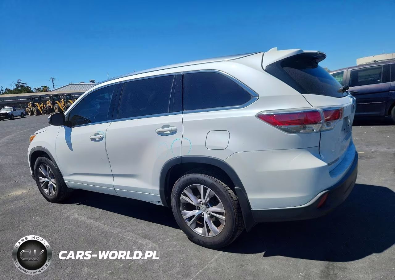2015 Toyota Highlander Xle VIN:5TDJKRFH1FS172141 - 2