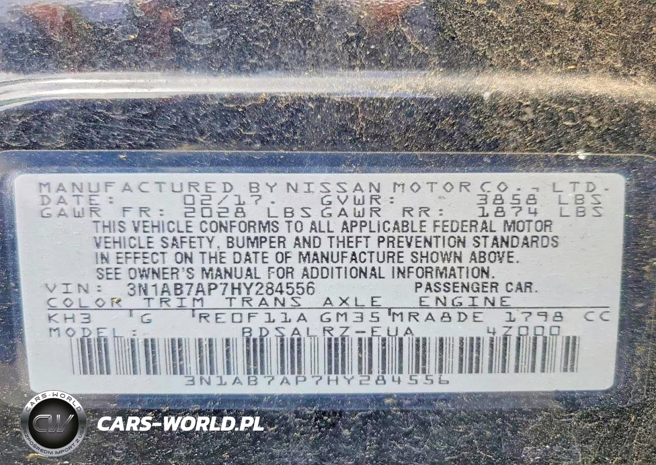2017 Nissan Sentra Sr VIN:3N1AB7AP7HY284556 - 12