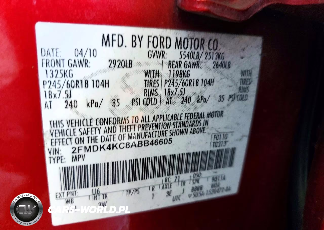 2010 Ford Edge Limited VIN:2FMDK4KC8ABB46605 - 12