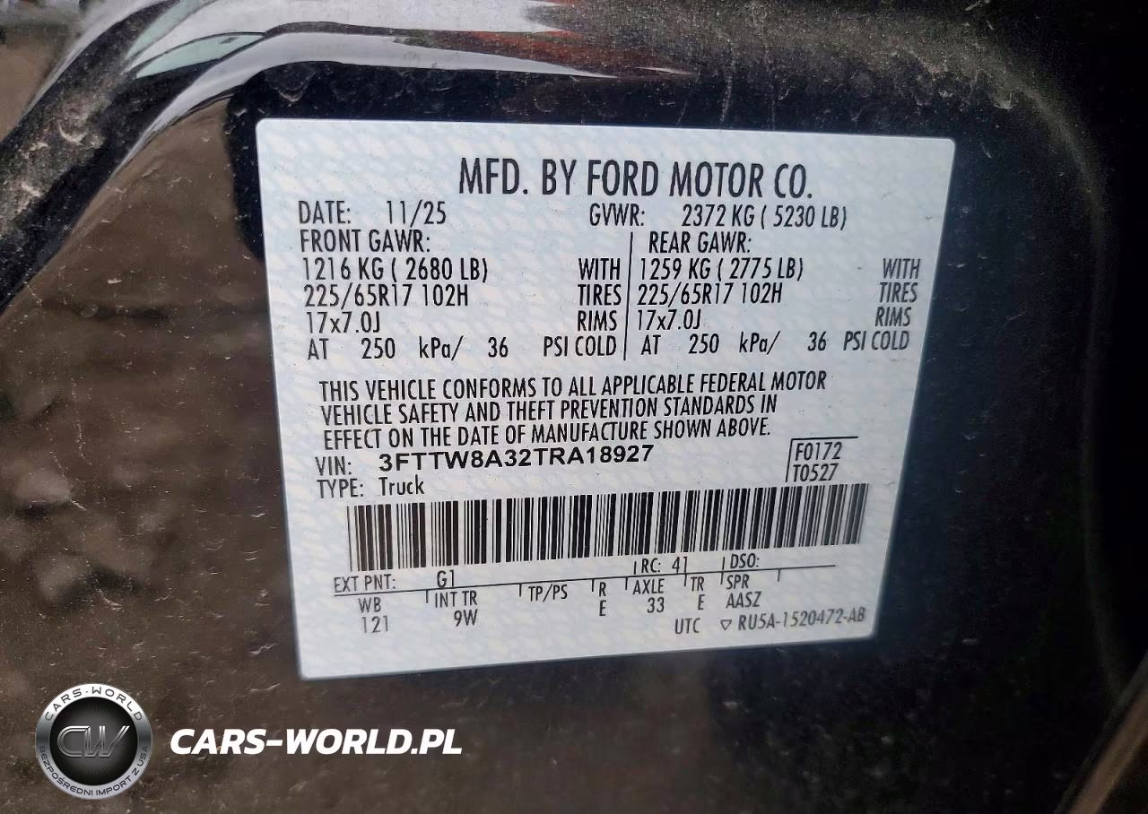2026 Ford Maverick Xl VIN:3FTTW8A32TRA18927 - 12