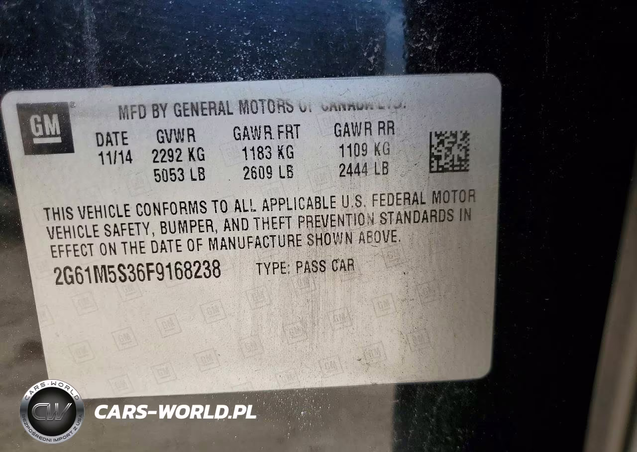 2015 Cadillac Xts Luxury Collection VIN:2G61M5S36F9168238 - 12