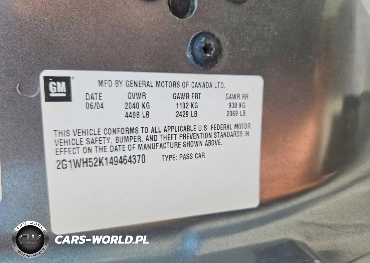 2004 Chevrolet Impala Ls VIN:2G1WH52K149464370 - 12