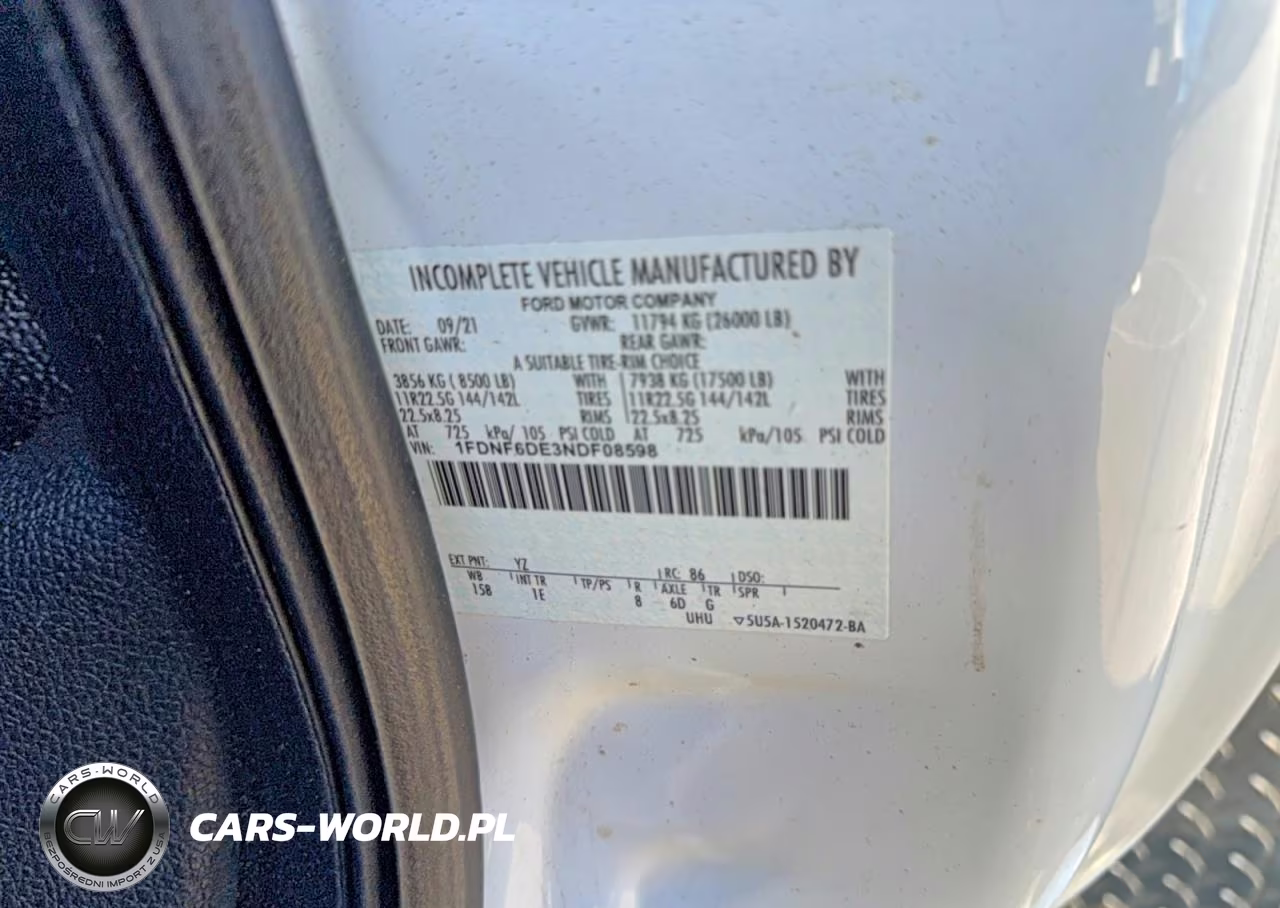 2022 Ford F650 Super Duty VIN:1FDNF6DE3NDF08598 - 10