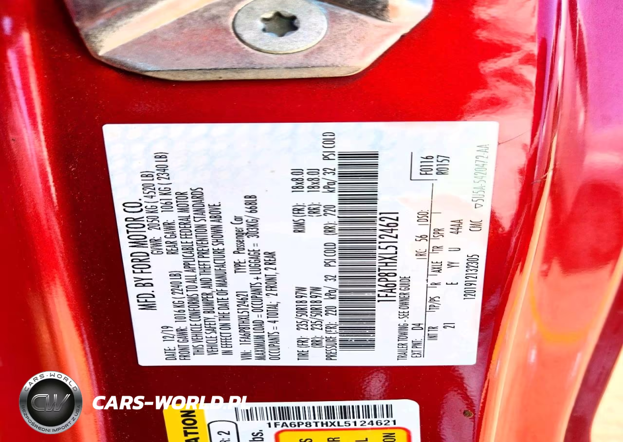 2020 Ford Mustang VIN:1FA6P8THXL5124621 - 12