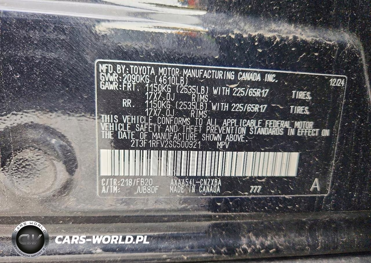 2025 Toyota Rav4 Le VIN:2T3F1RFV2SC500921 - 13