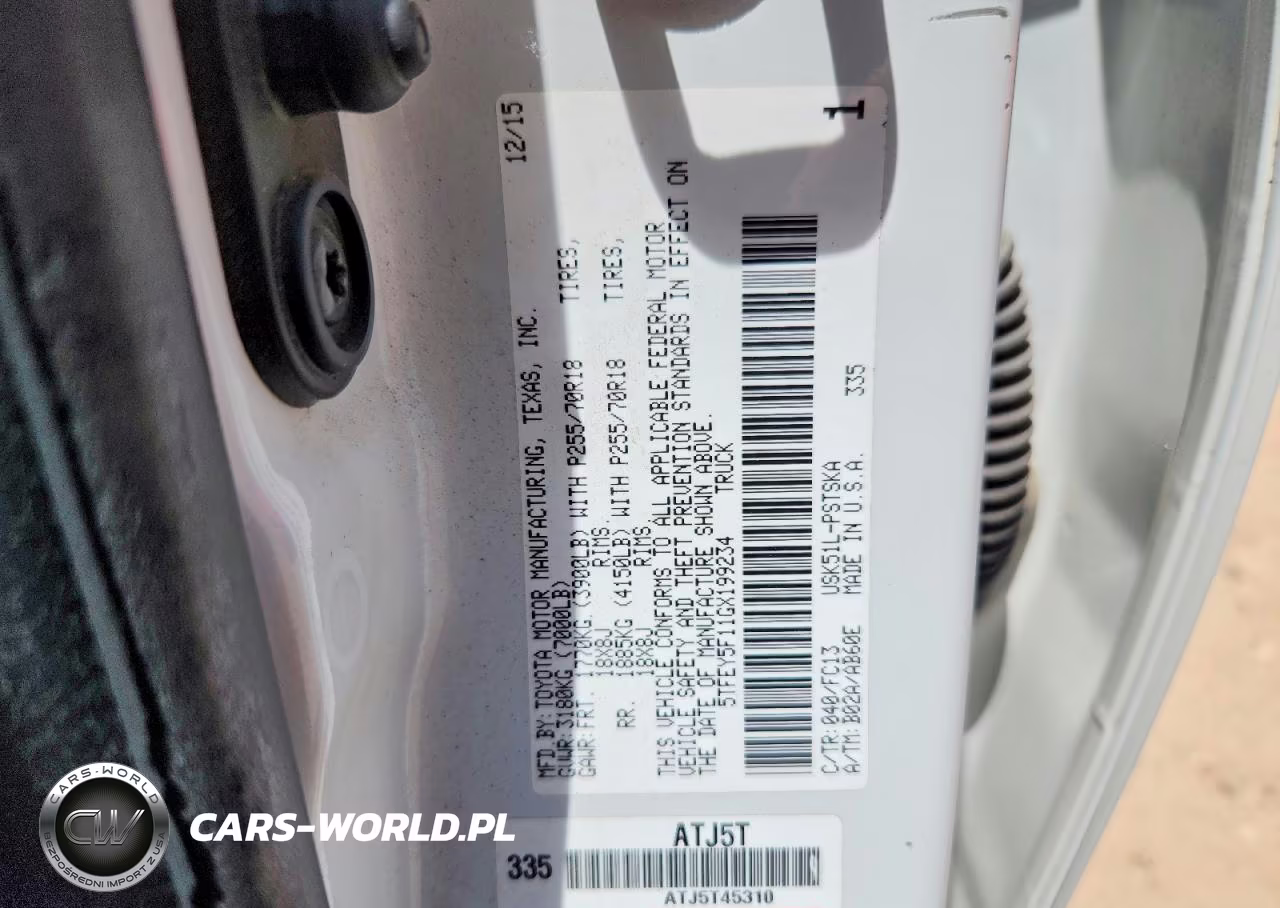 2016 Toyota Tundra Crewmax Sr5 VIN:5TFEY5F11GX199234 - 12