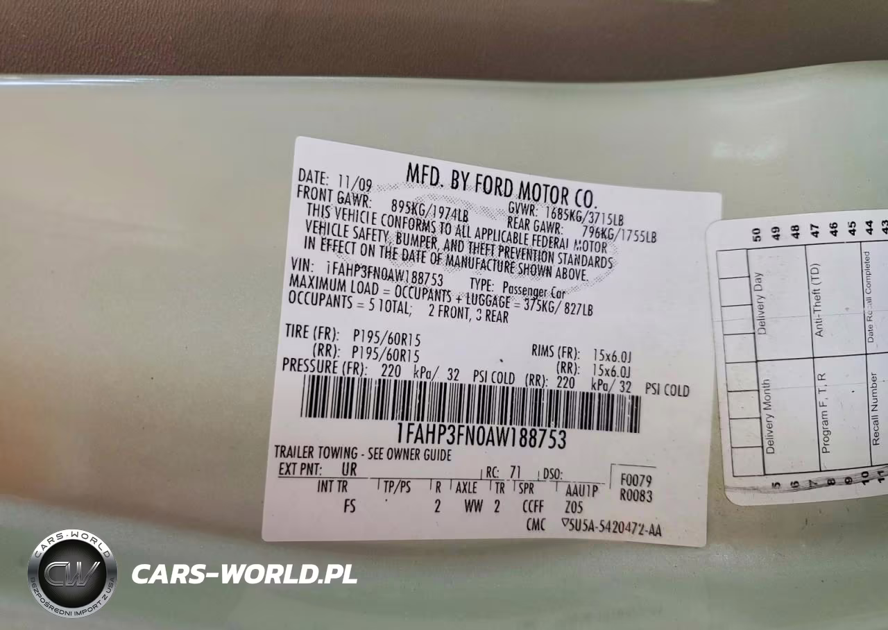 2010 Ford Focus Se VIN:1FAHP3FN0AW188753 - 12