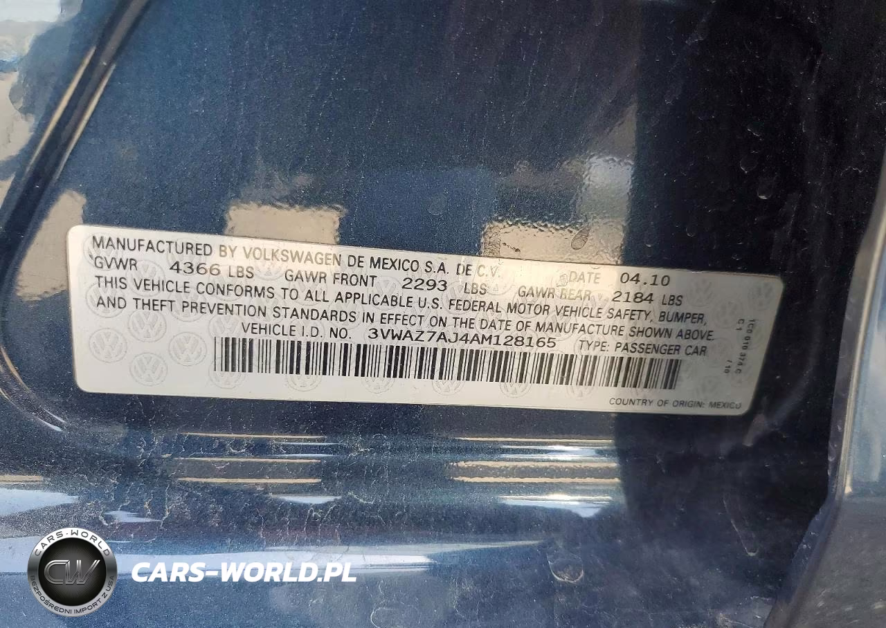 2010 Volkswagen Jetta Limited VIN:3VWAZ7AJ4AM128165 - 12