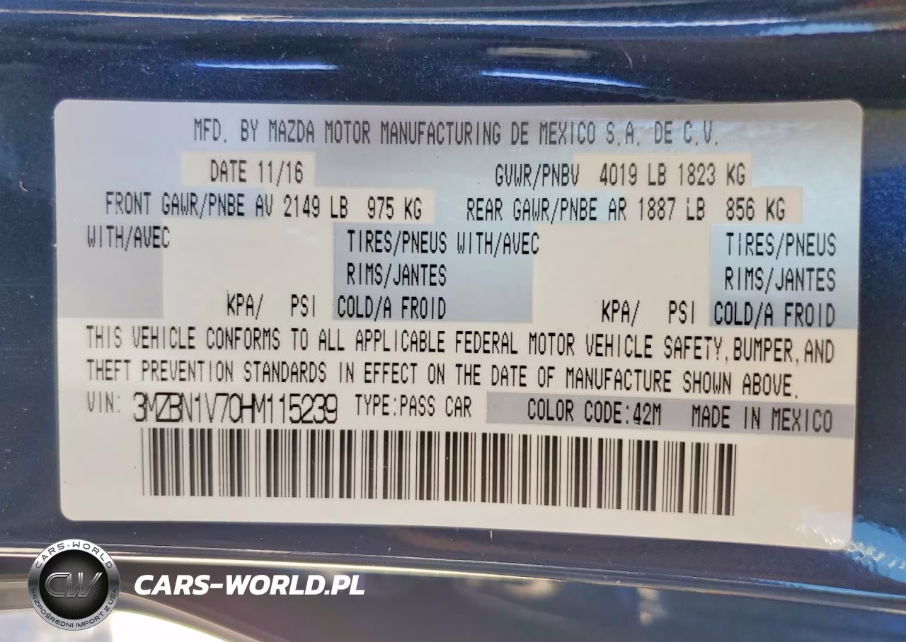 2017 Mazda 3 Touring VIN:3MZBN1V70HM115239 - 12