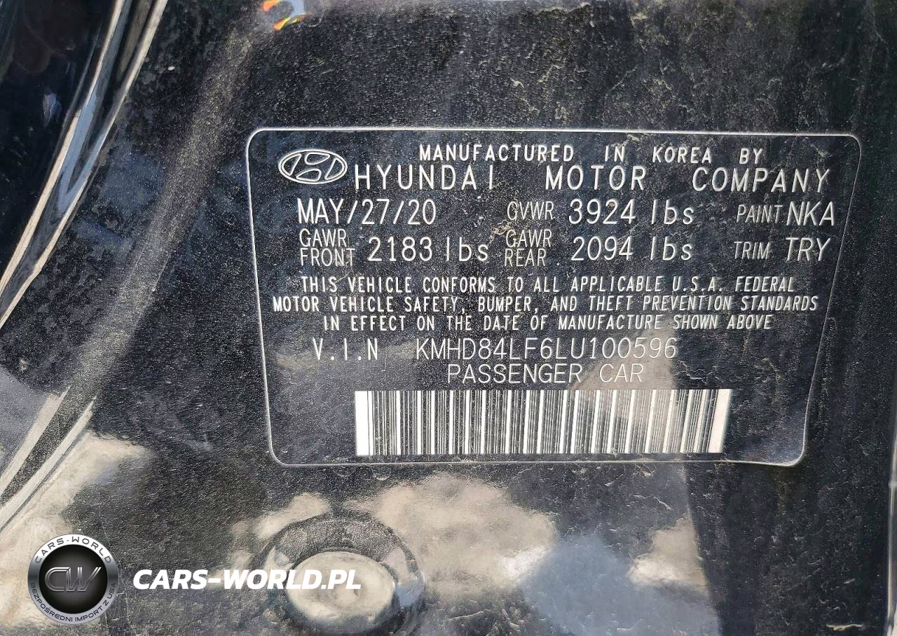 2020 Hyundai Elantra Value Edition VIN:KMHD84LF6LU100596 - 12