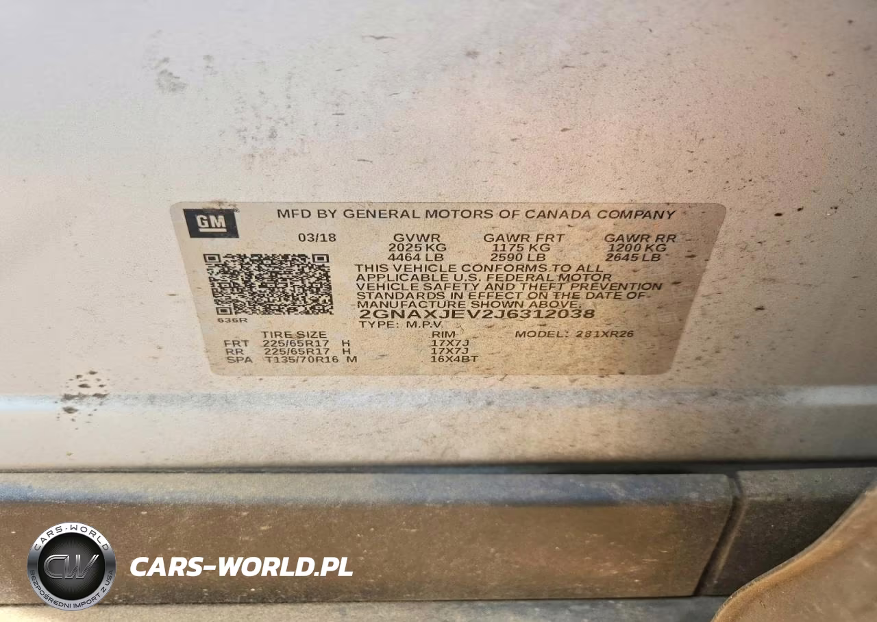 2018 Chevrolet Equinox Lt VIN:2GNAXJEV2J6312038 - 12